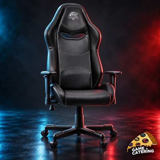 Schwarzer Gaming-Stuhl mieten bei GameCatering