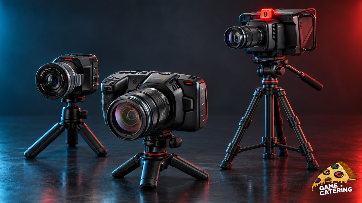 Blackmagic Micro Studio Camera, Pocket Cinema Camera und Studio Camera mieten bei GameCatering
