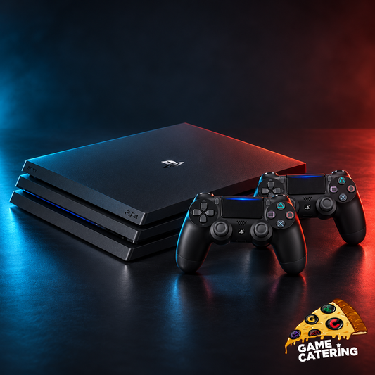 PlayStation 4 Pro mit zwei Controllern mieten bei GameCatering